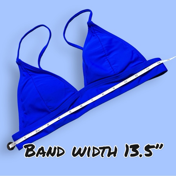 EUC Zaful Structured Triangle Style Bikini Set in Royal Blue. Size Medium/6 ๐ - Picture 5 of 15